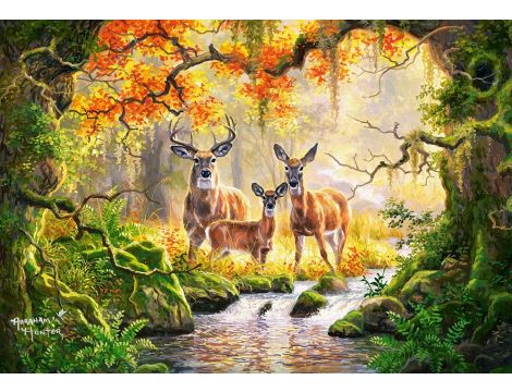 Puzzle Królewska Rodzina Jeleni Castorland 1000el